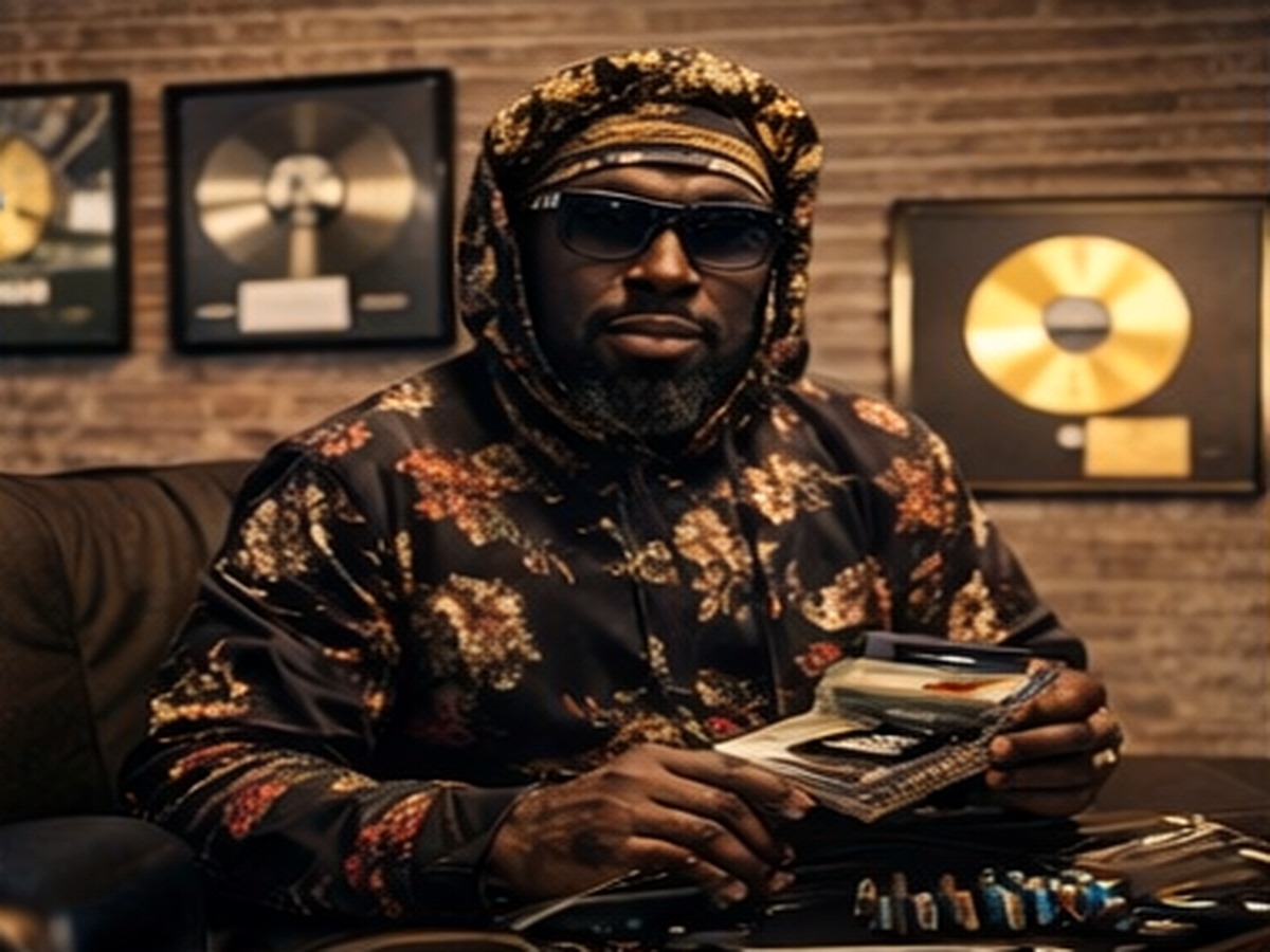Editorial portrait of Yasheen Vickers in a room with plaques behind him.
