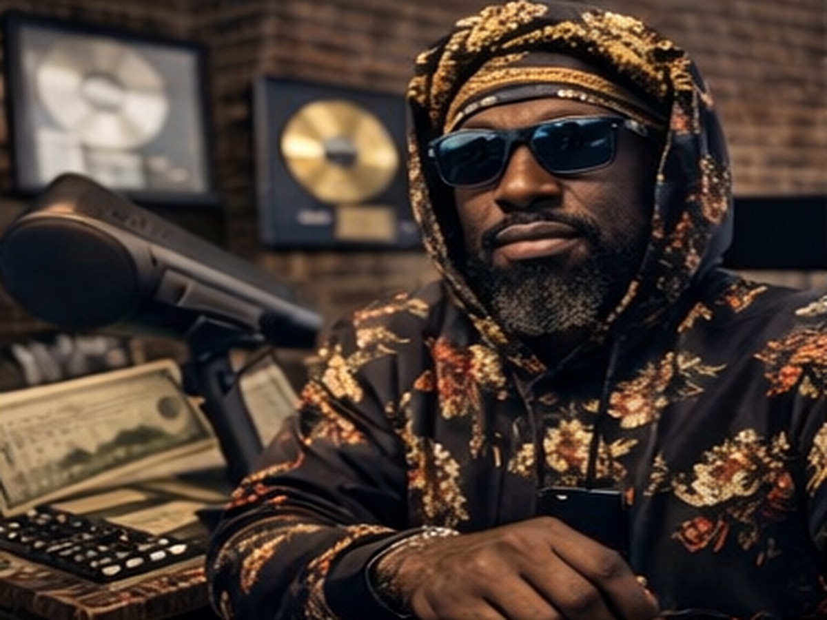 Editorial image of Yasheen Vickers seated by studio equipment and a microphone.